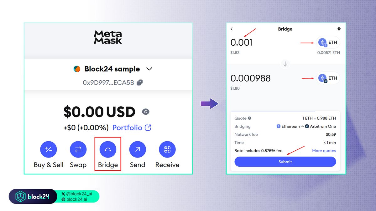 Các bước chuyển tiền giữa các mạng trên MetaMask