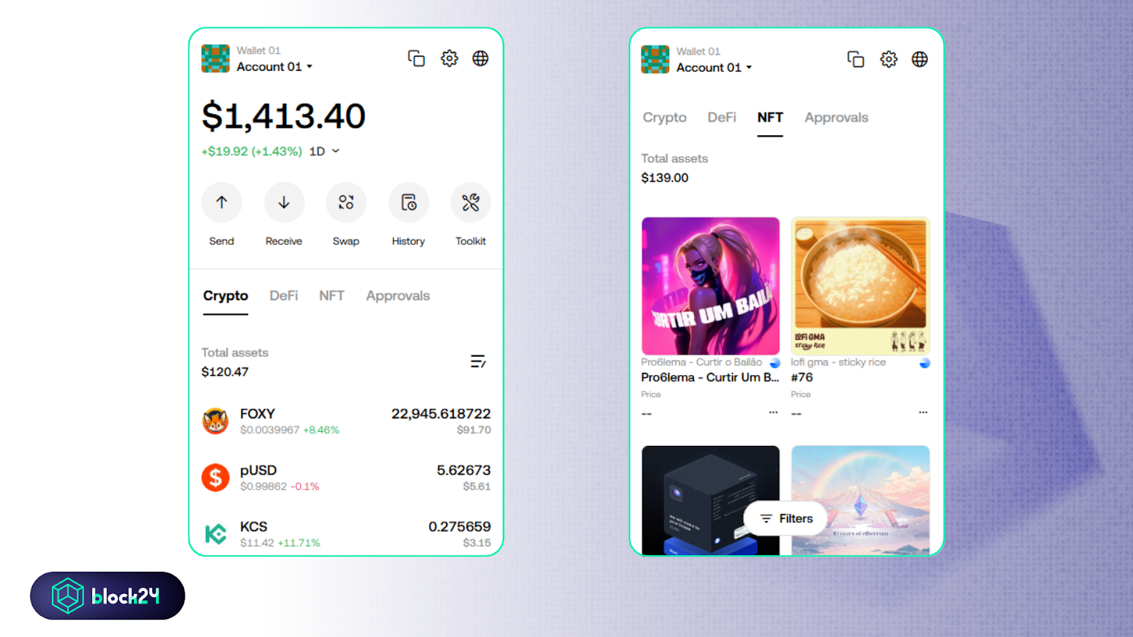 Quản lý nhiều tài sản chỉ trong một OKX Wallet duy nhất