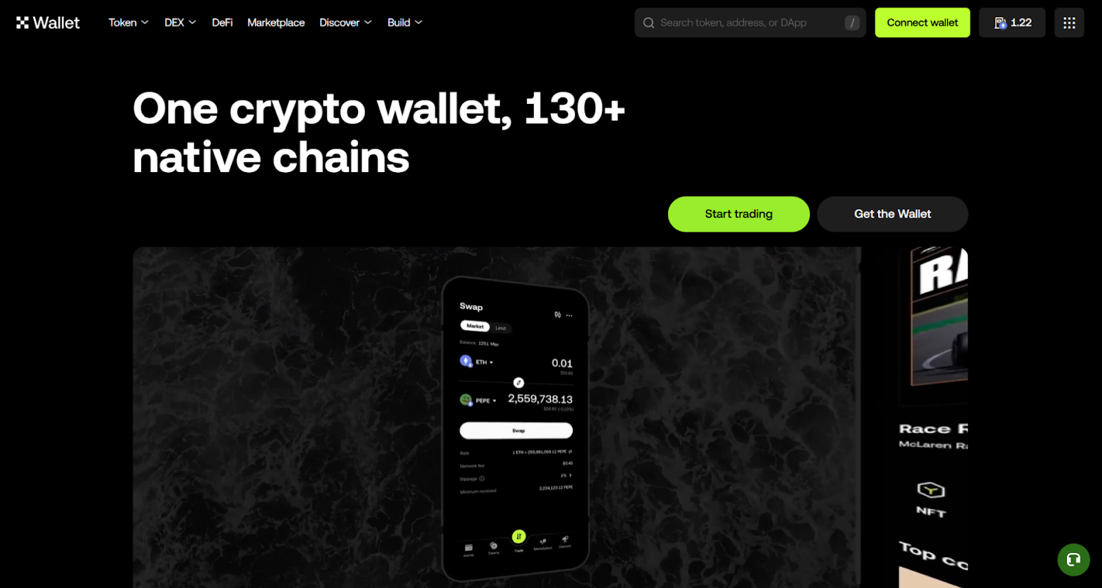 Trang chủ của OKX Wallet