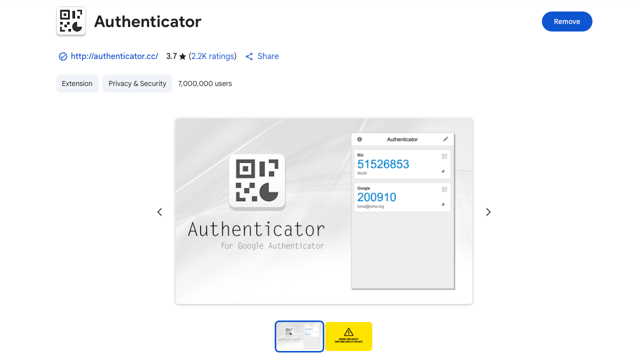 Ứng dụng Authenticator