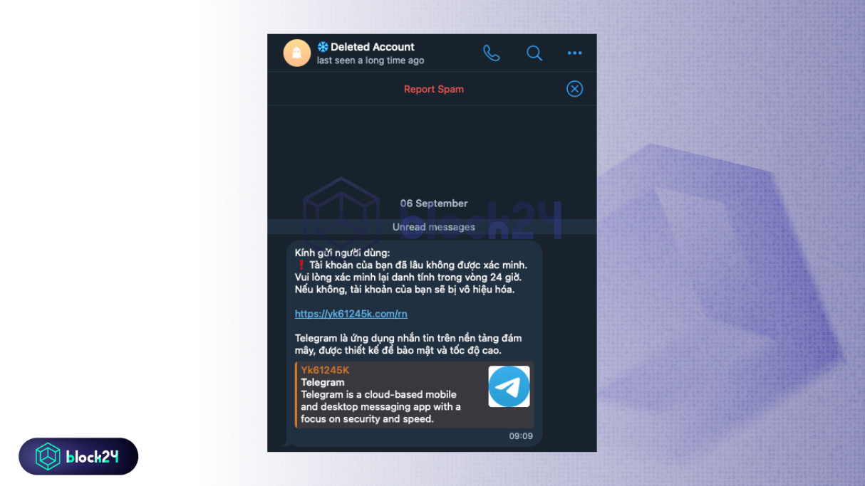 Phishing qua Telegram