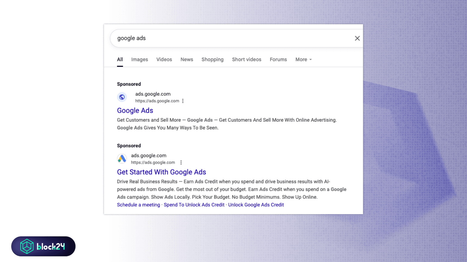 Link giả mạo Google Ads