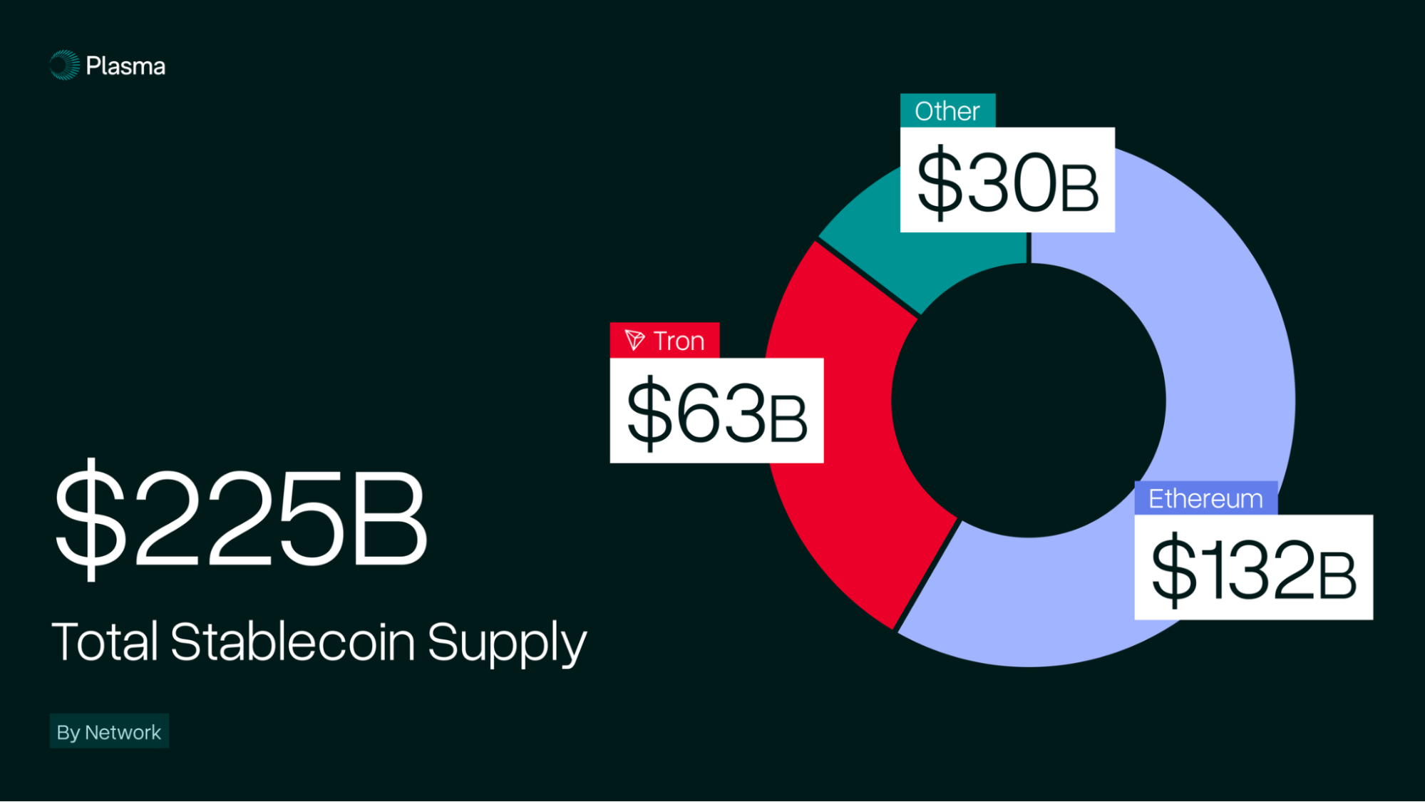 Nguồn cung Stablecoin đã vượt trên 225 tỷ USD (Nguồn: docs.plasma.to)