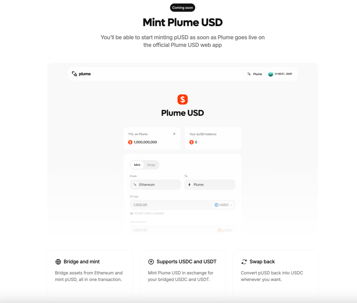 Cách mint và sử dụng Plume USD