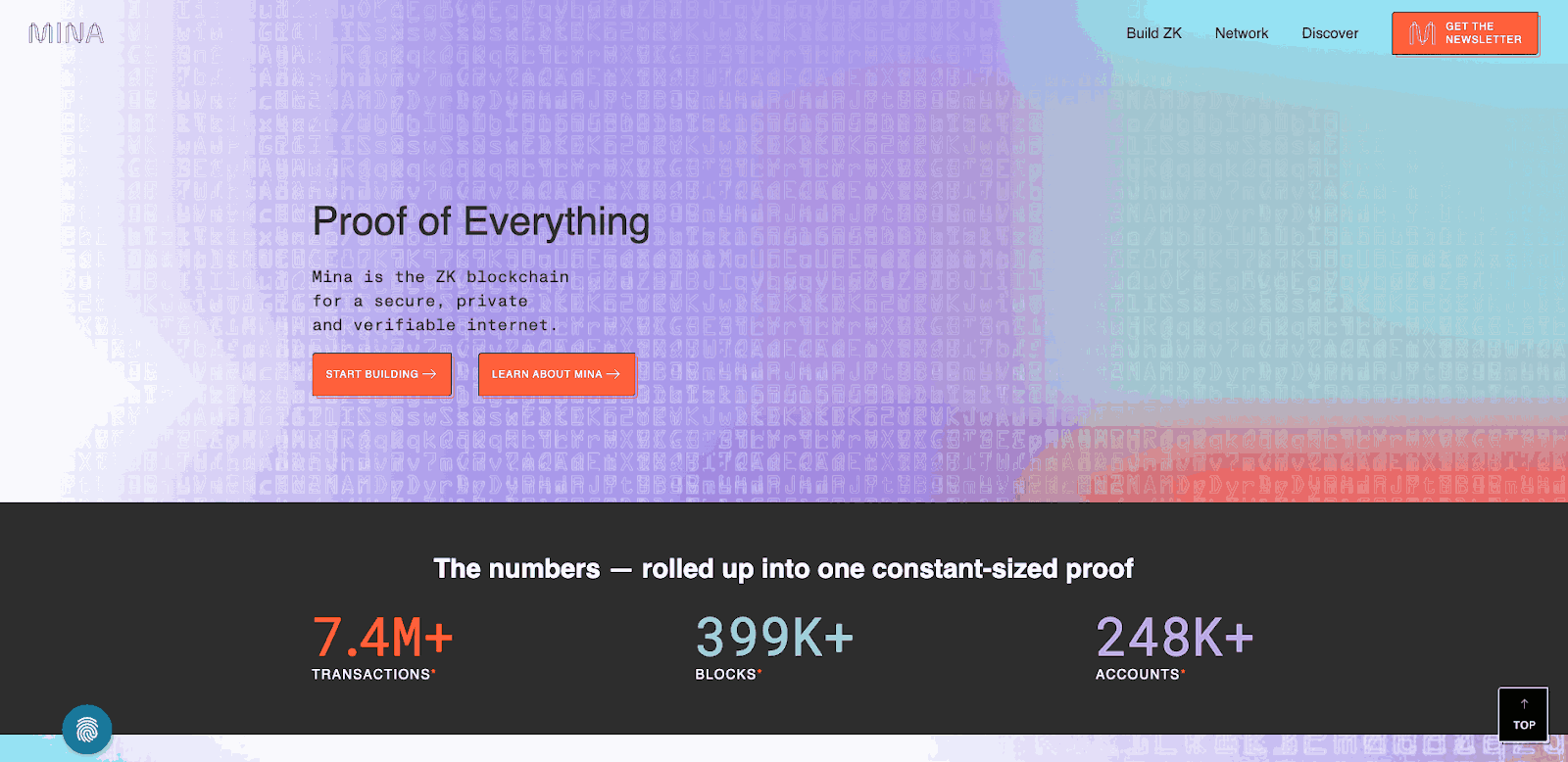 Mina Protocol và các thông số của dự án