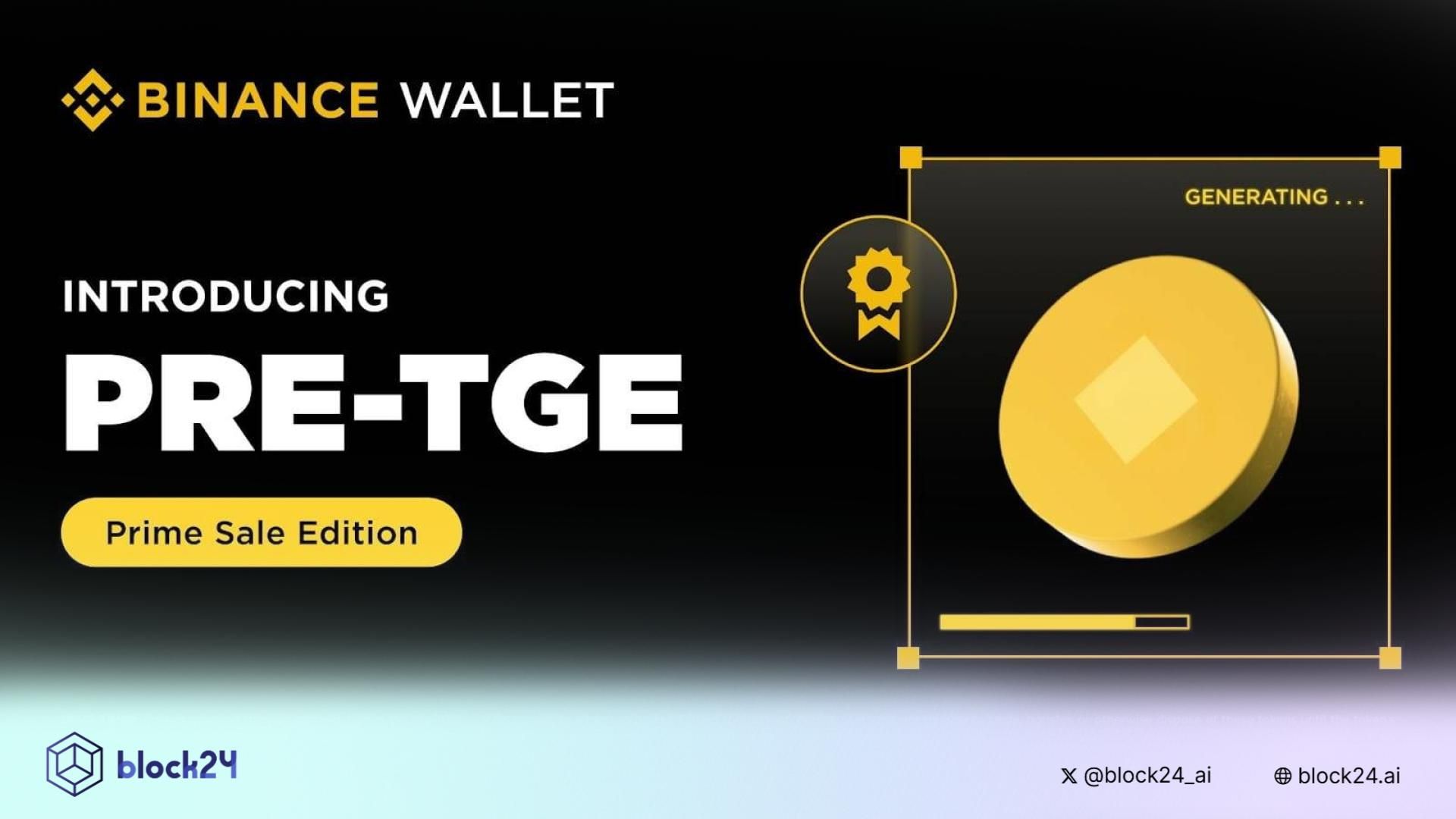 Binance Wallet ra mắt dự án Prime Sale đầu tiên: Yield Basic (YB)