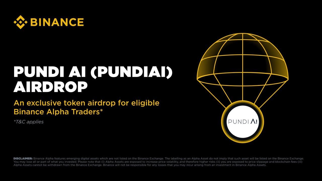 Binance Alpha sẽ airdrop PUNDIAI vào ngày 12/6/2025!
