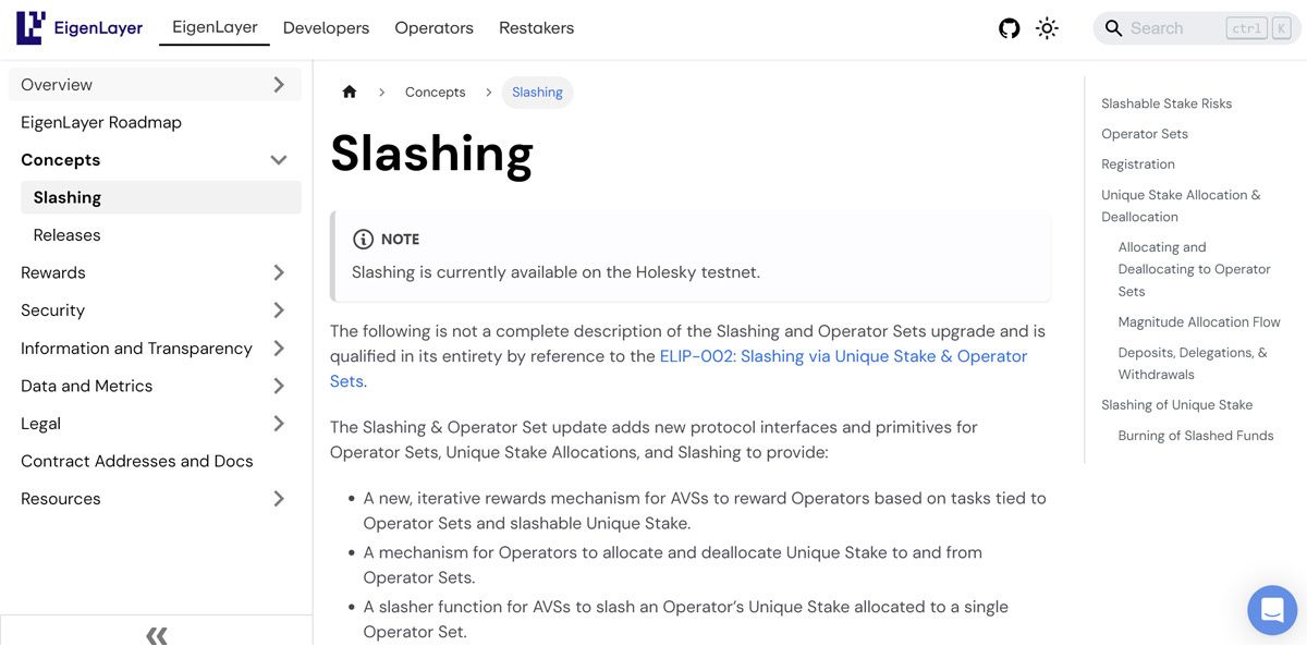 Rủi ro Slashing cao của restaking