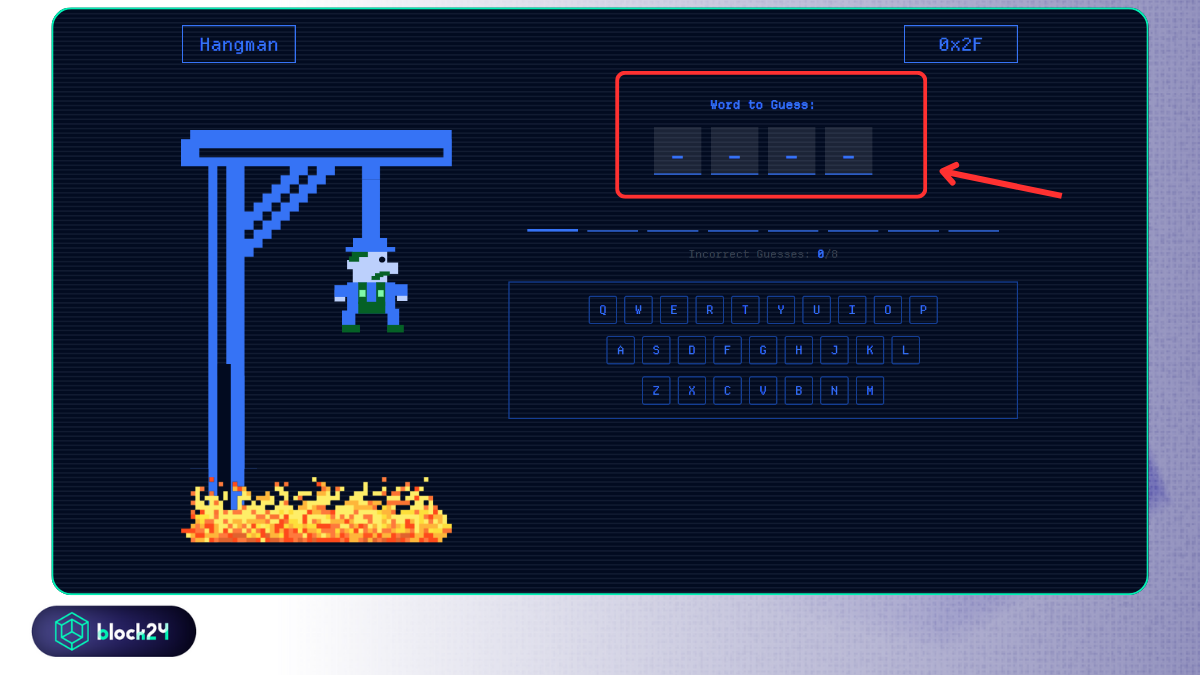 Đoán từ bí ẩn trong game Hangman