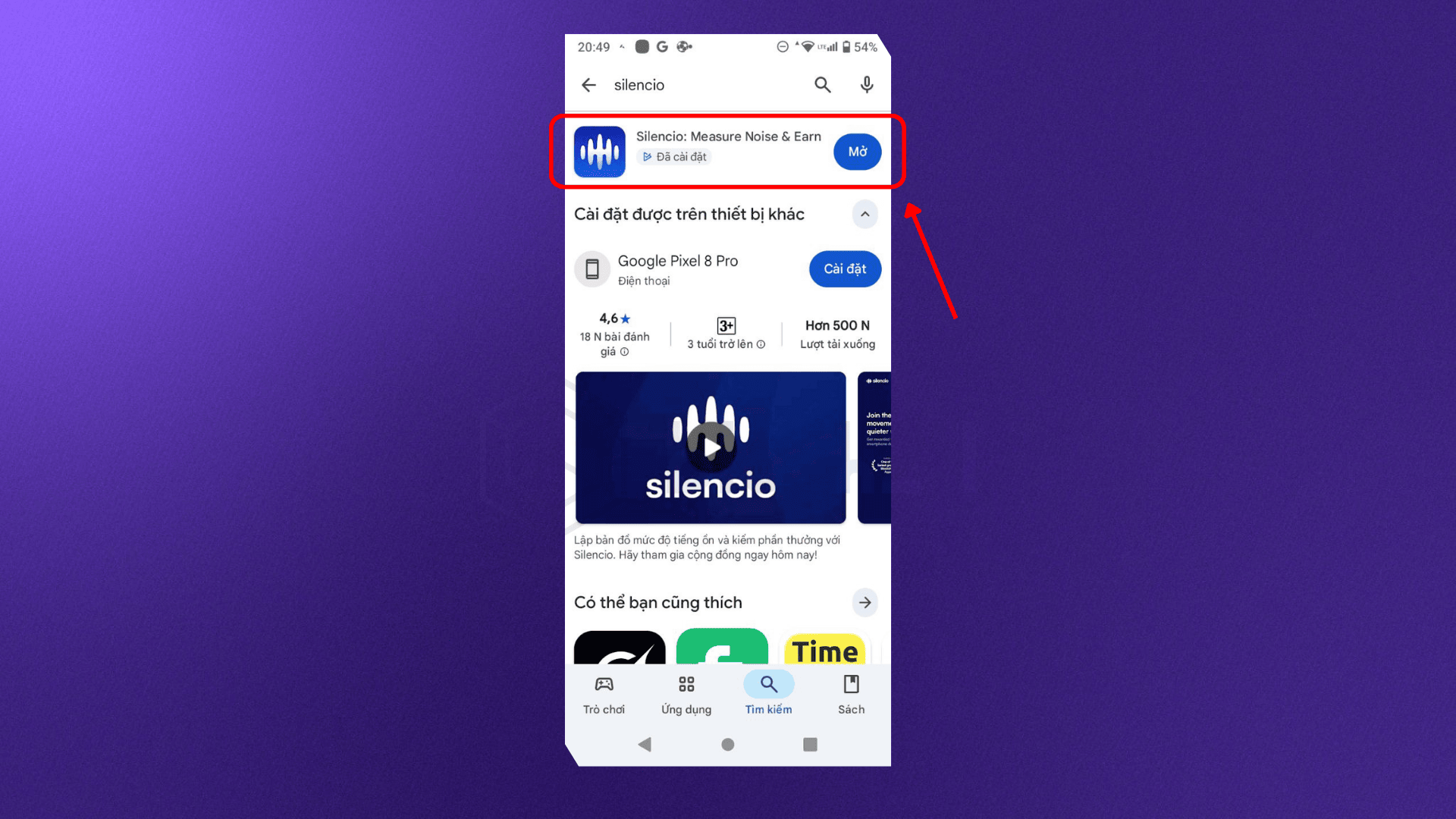 Silencio trên Google Play