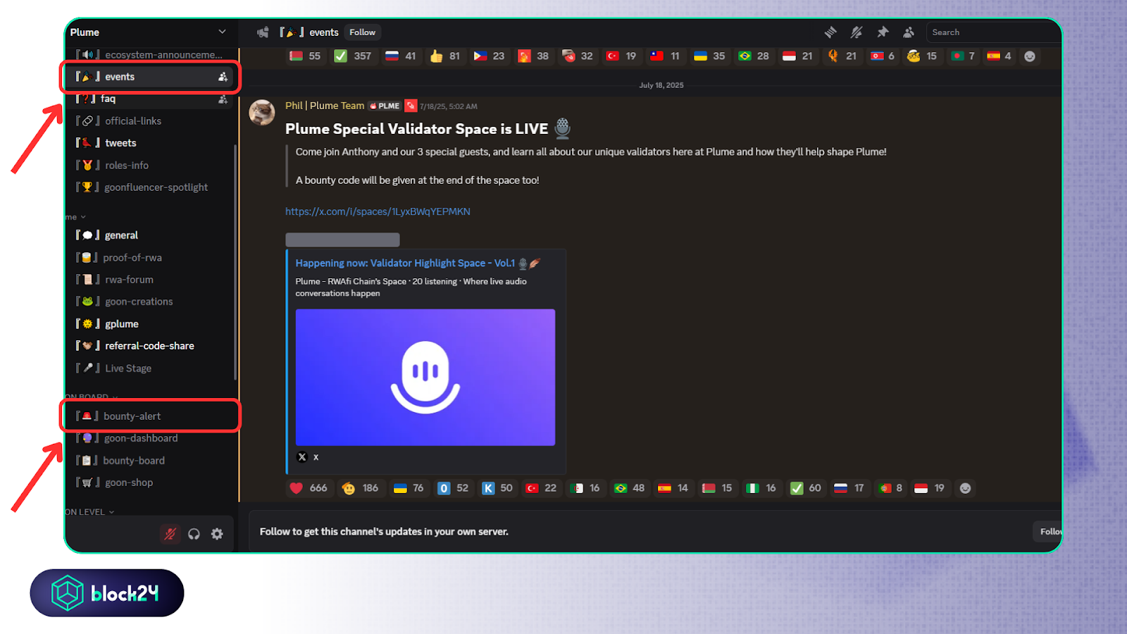 Tham gia sự kiện kiếm XP để lên cấp trên Discord của Plume