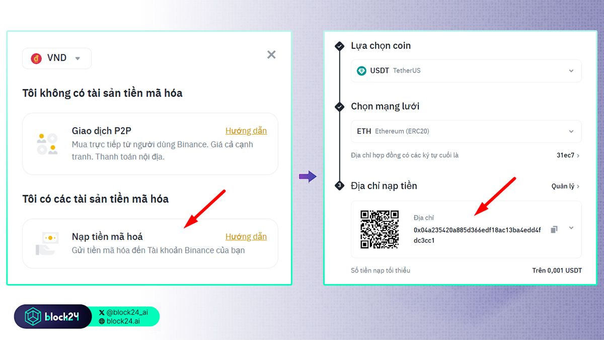Nhập thông tin nạp tiền