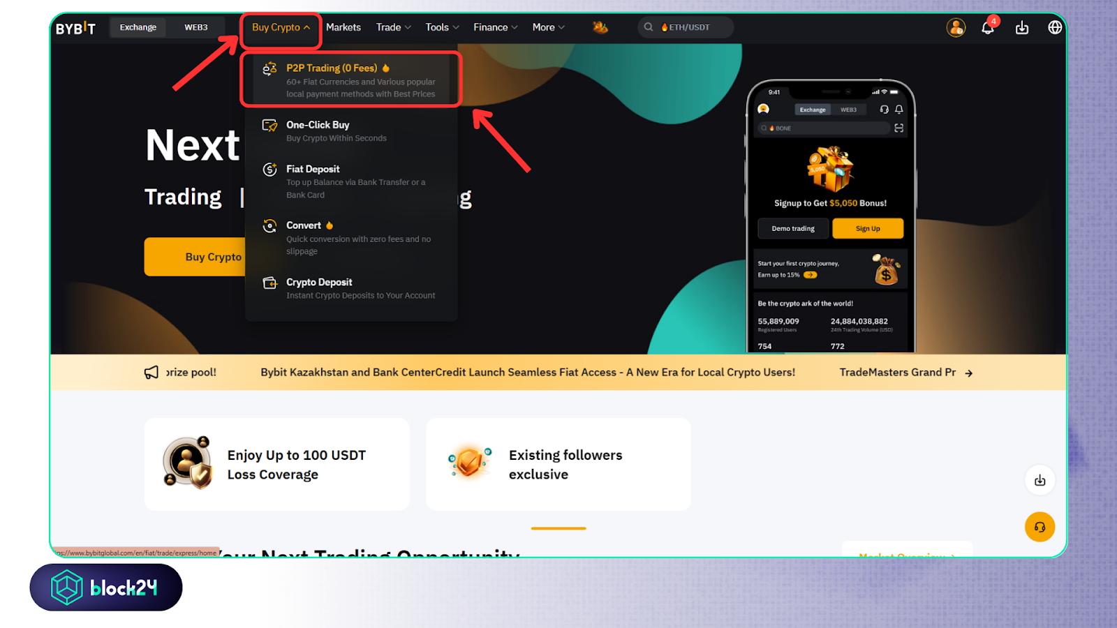 Chọn P2P Trading