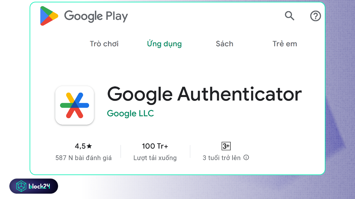 Google Authenticator trên Google Play