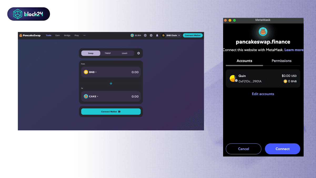 Cách kết nối dApps trên Extension