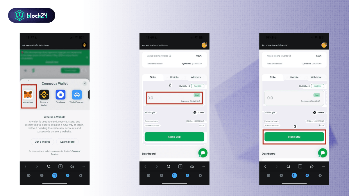Cách staking DeFi trên Mobile