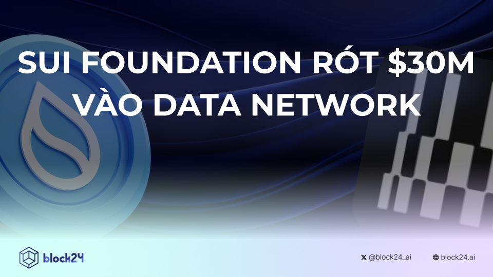 Sui Foundation rót 30 triệu USD vào DATA Network 