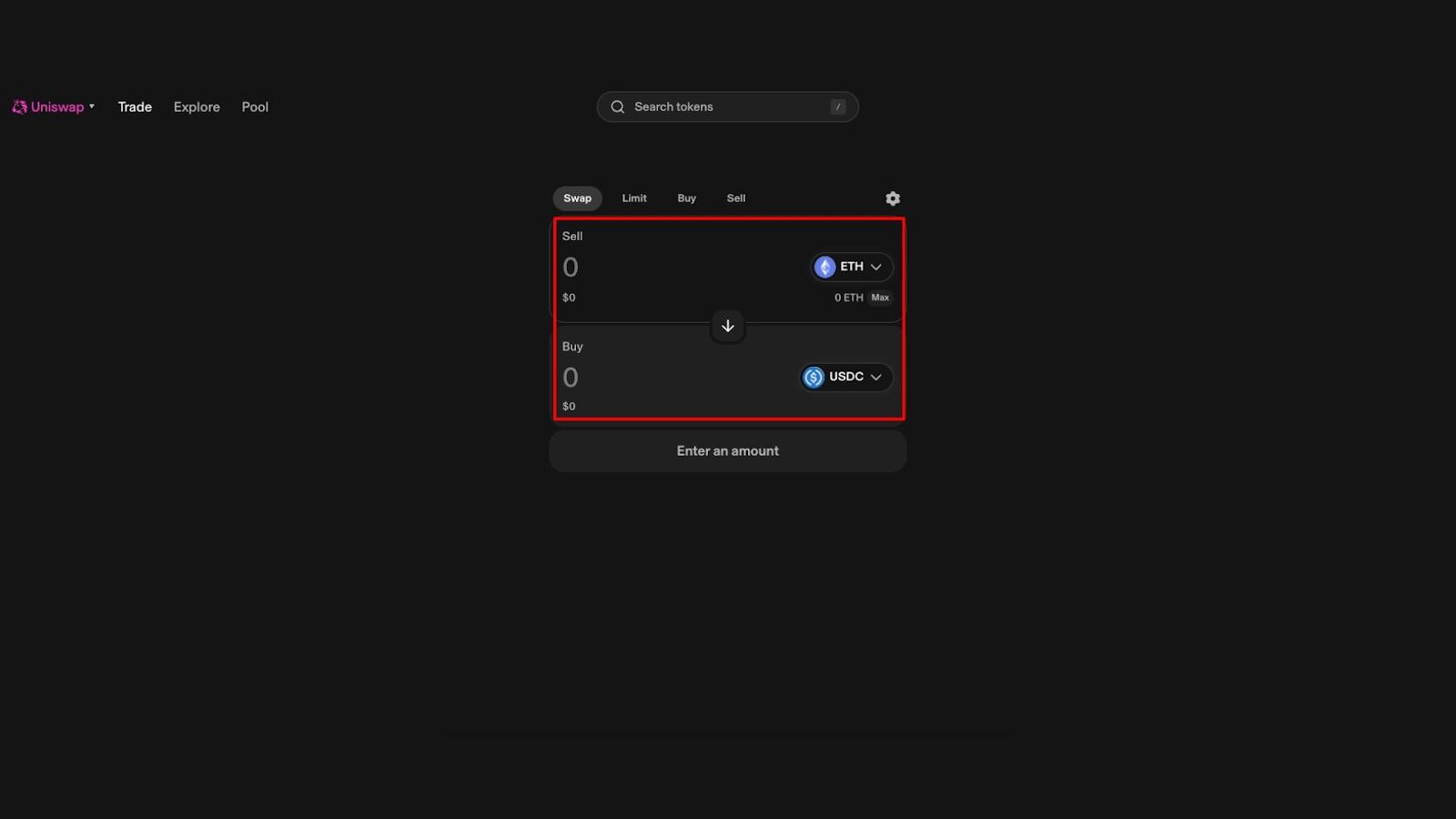 Swap tài sản trên Uniswap