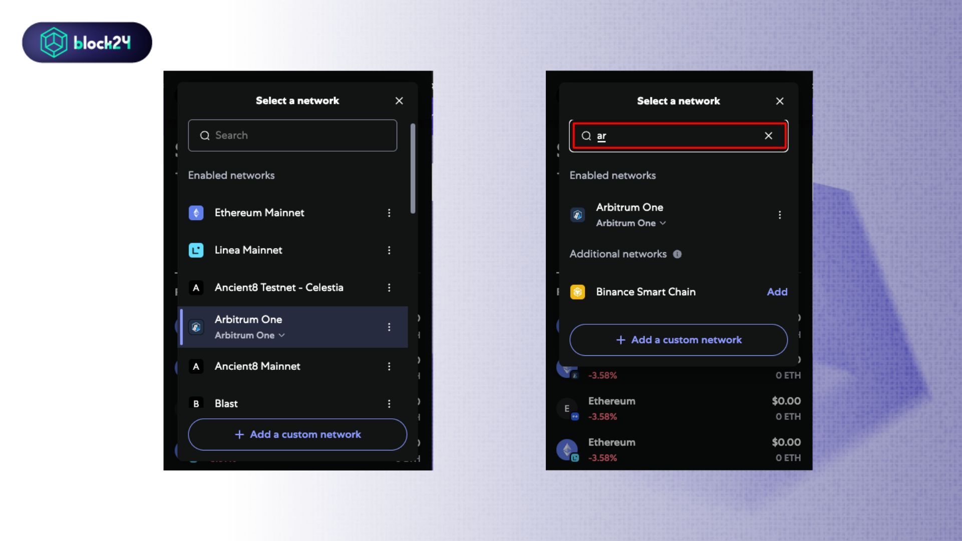 Add mạng Arbitrum One vào MetaMask