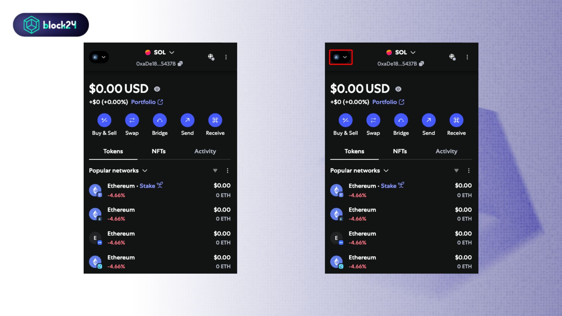 Giao diện MetaMask