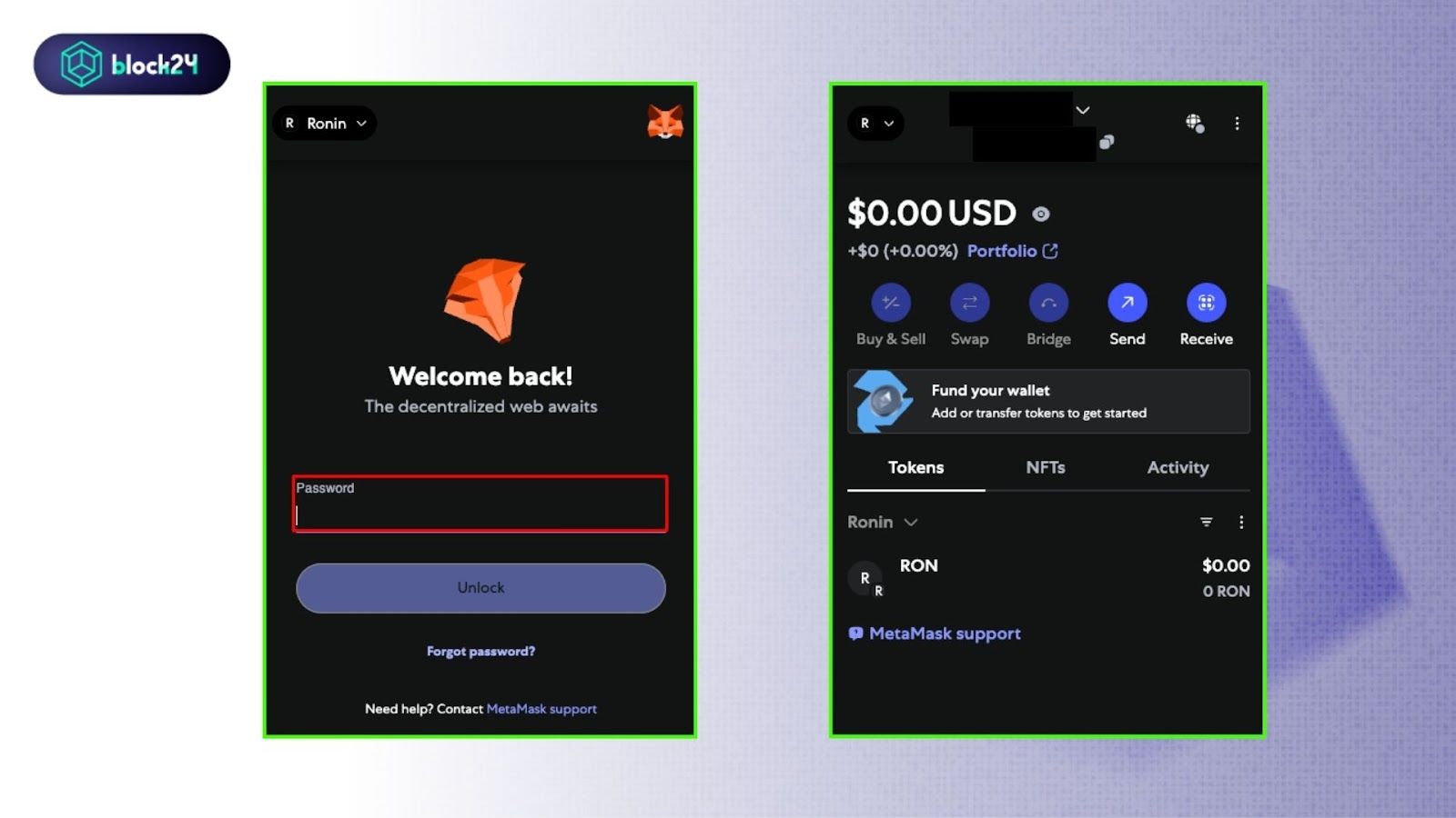 Truy cập vào MetaMask