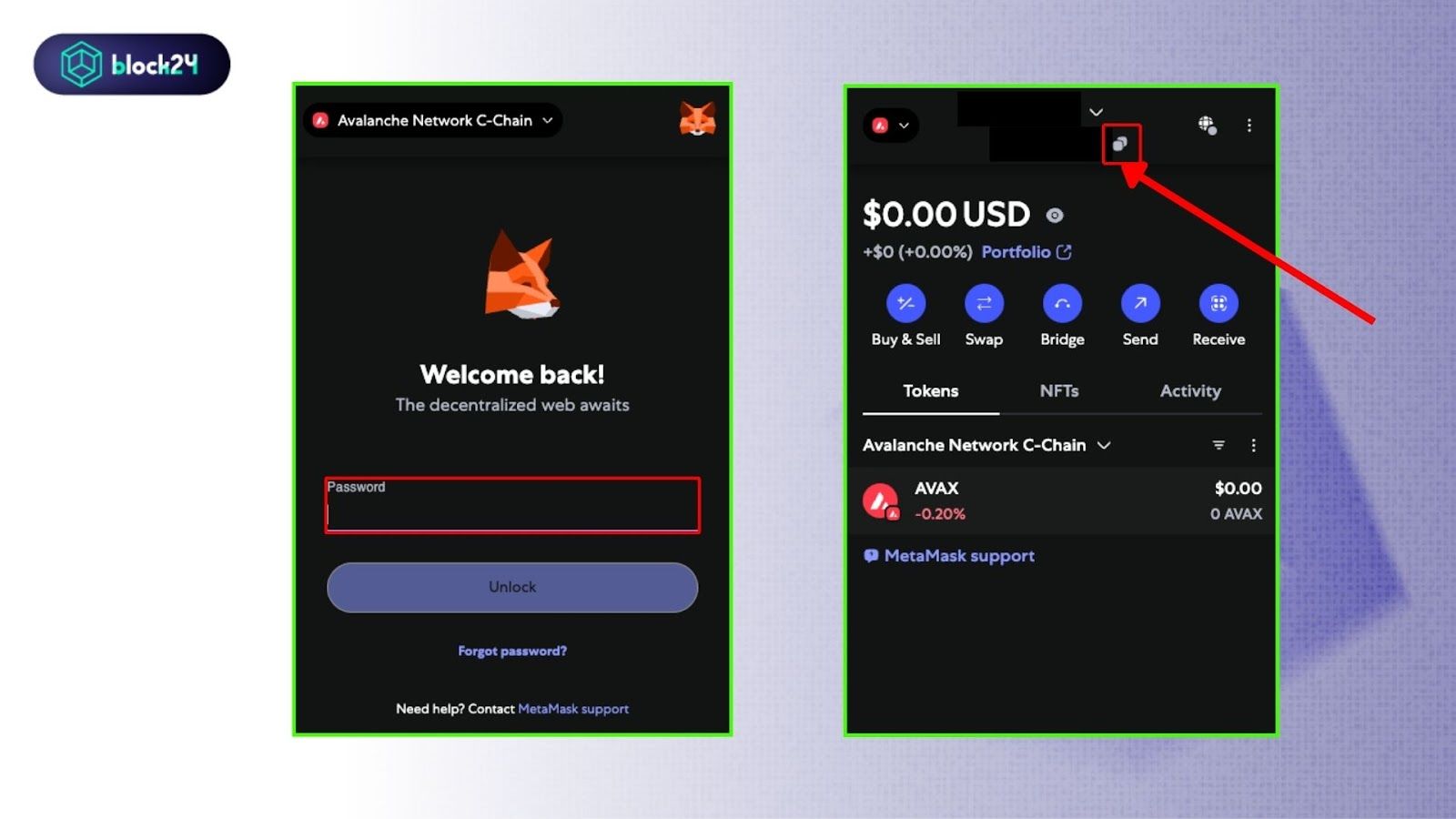 Lấy địa chỉ ví từ MetaMask