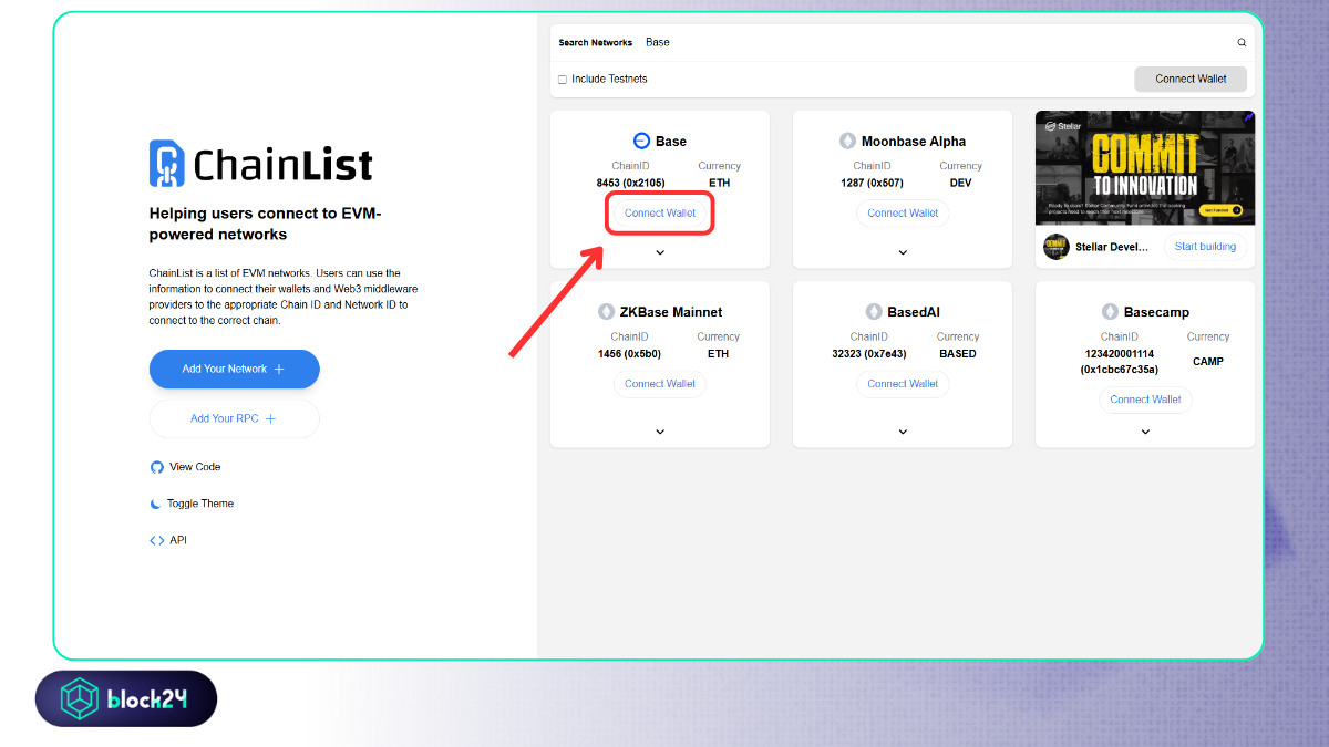 Kết nối ví và nhấn Add to Metamask