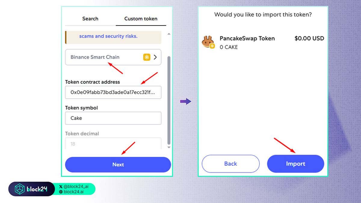 Các bước thêm token mạng BSC vào MetaMask - 2