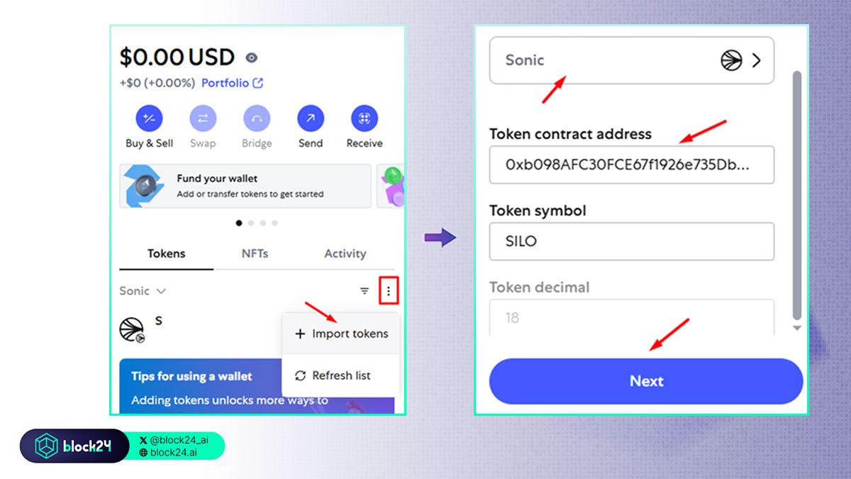Các bước thêm token mạng Sonic vào MetaMask
