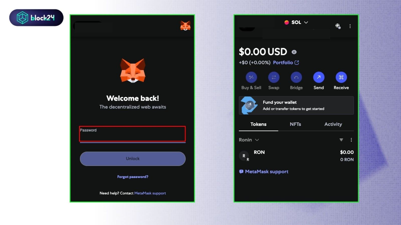 Truy cập vào MetaMask