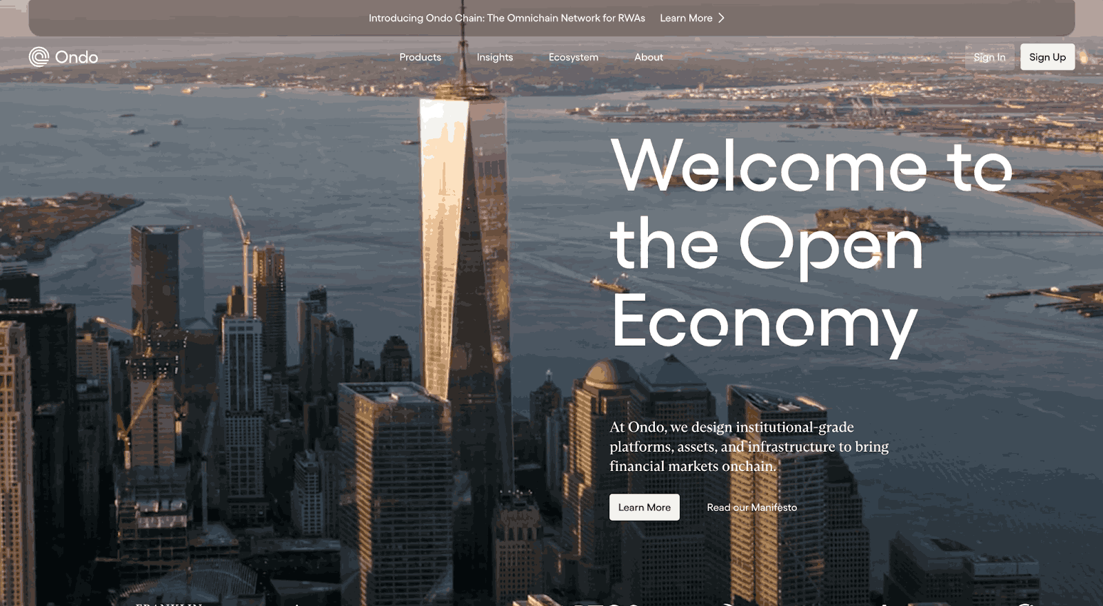 Trang chủ Ondo Finance