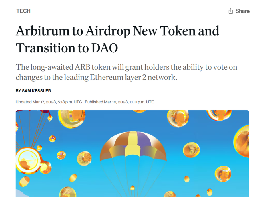 Airdrop trong tokenomics