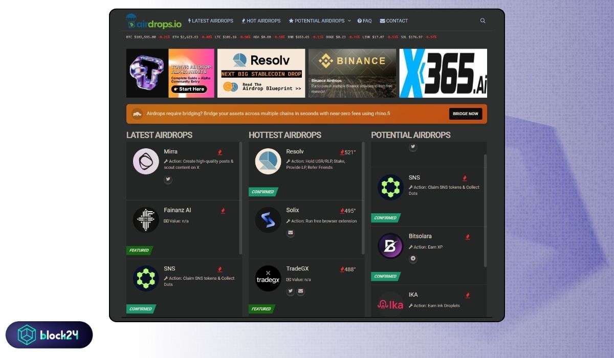 Airdrops.io