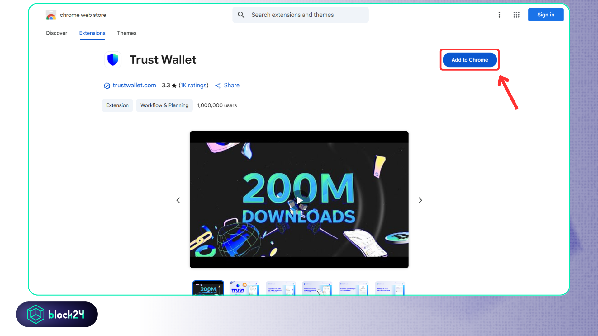 Tải và cài đặt Trust Wallet trên PC
