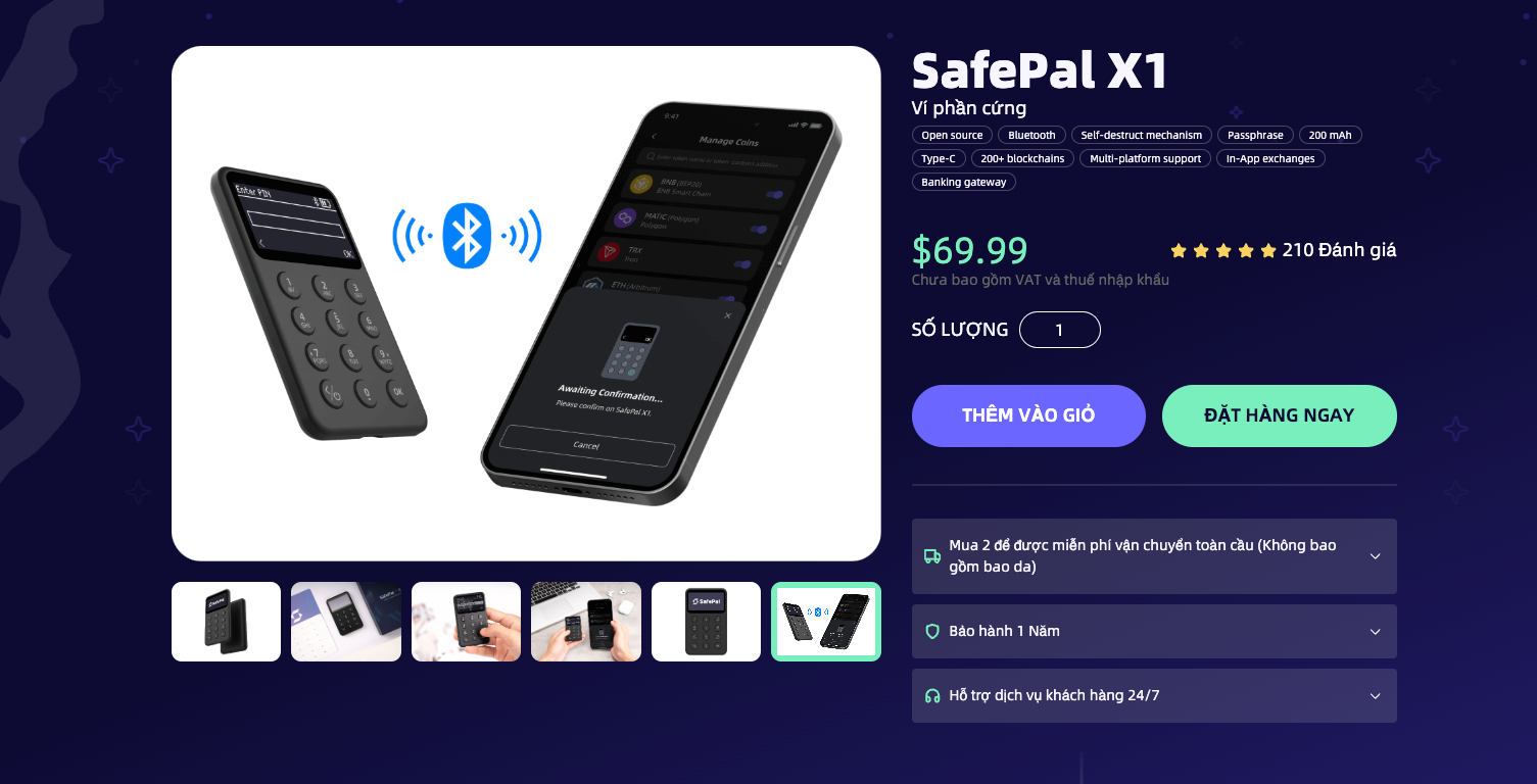 Ví cứng SafePal X1