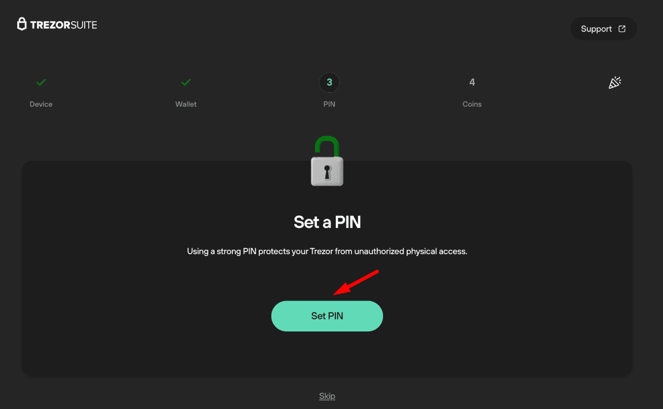 Set PIN