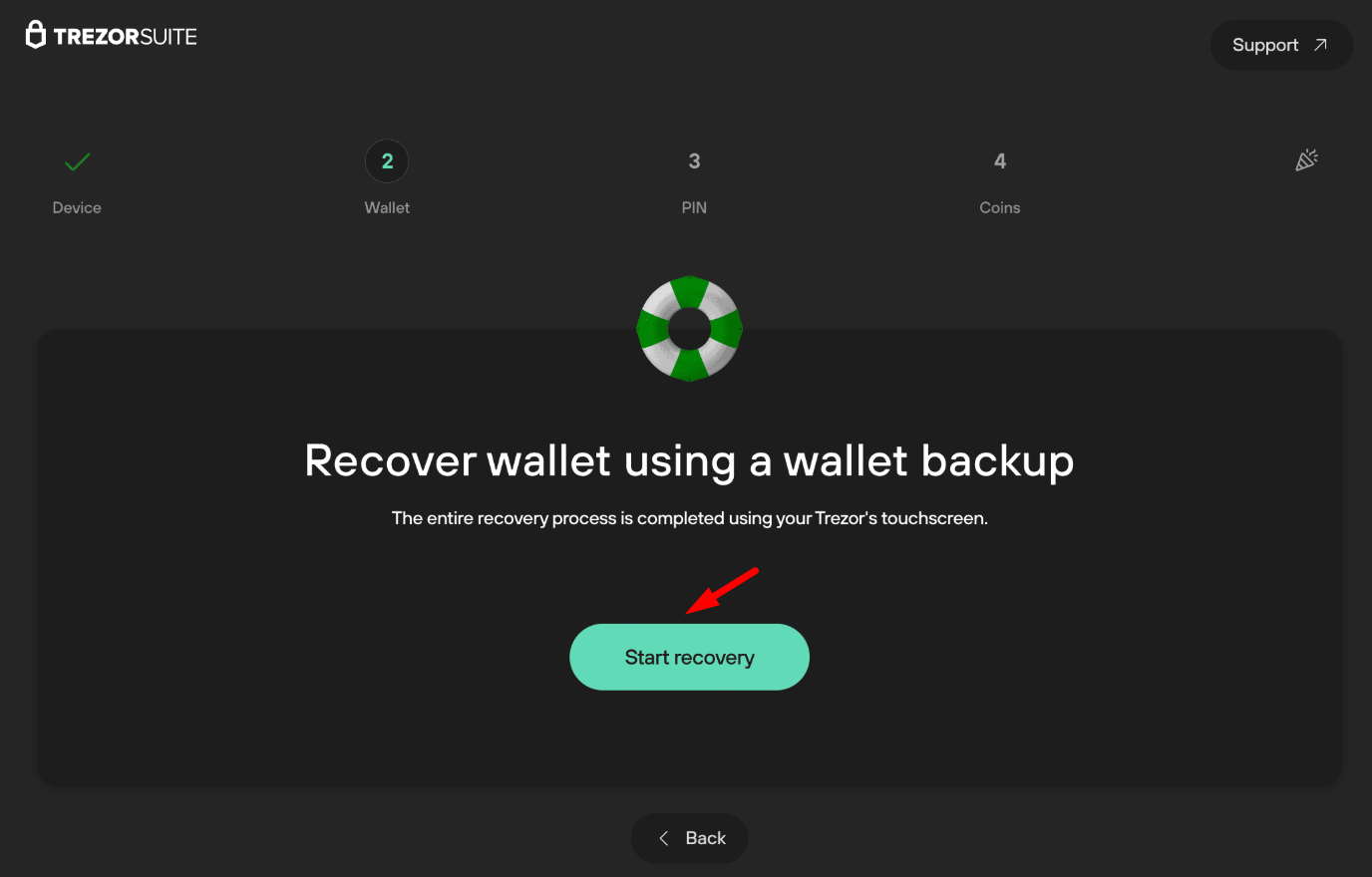 Start recovery