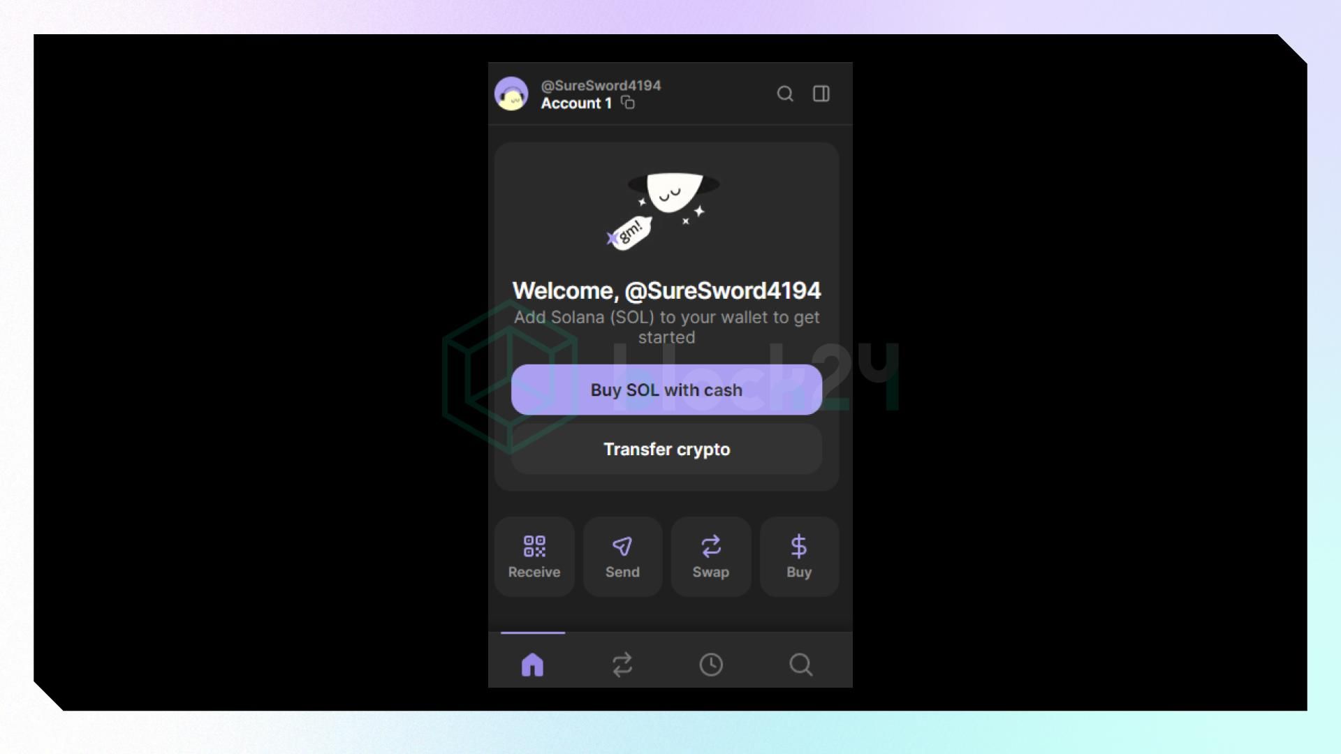 Giao diện ví Phantom