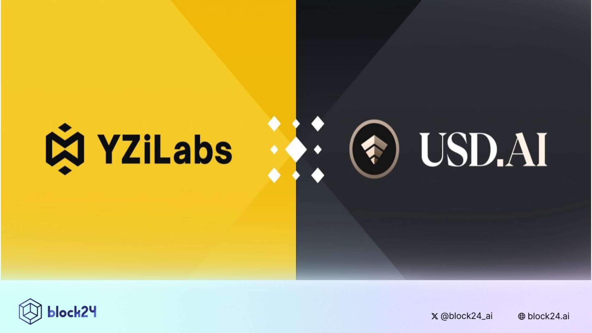 Dự án Stablecoin AI này vừa được YZi Labs rót vốn!